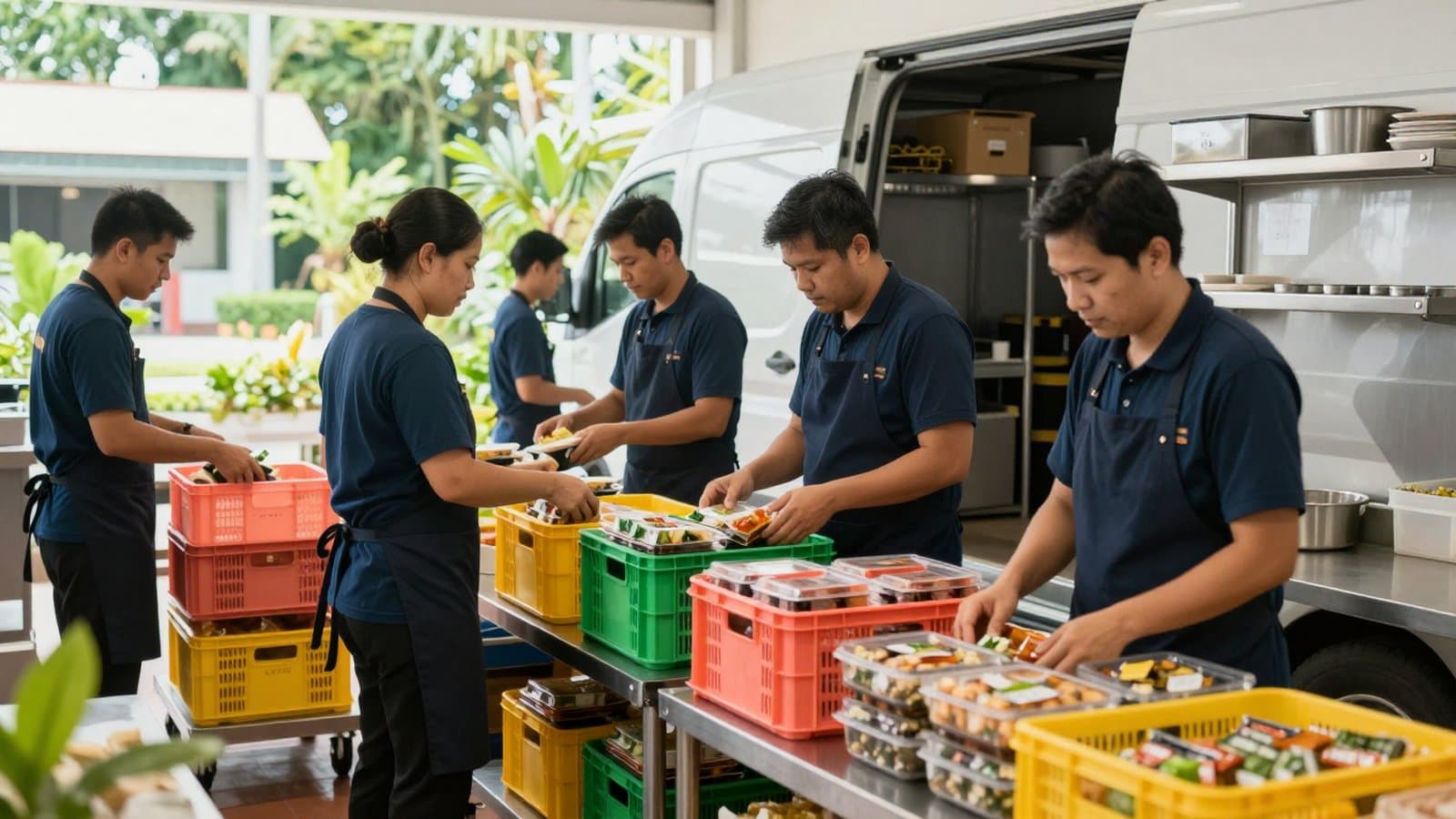 Outlet orders flowing into the central kitchen and consolidated automatically